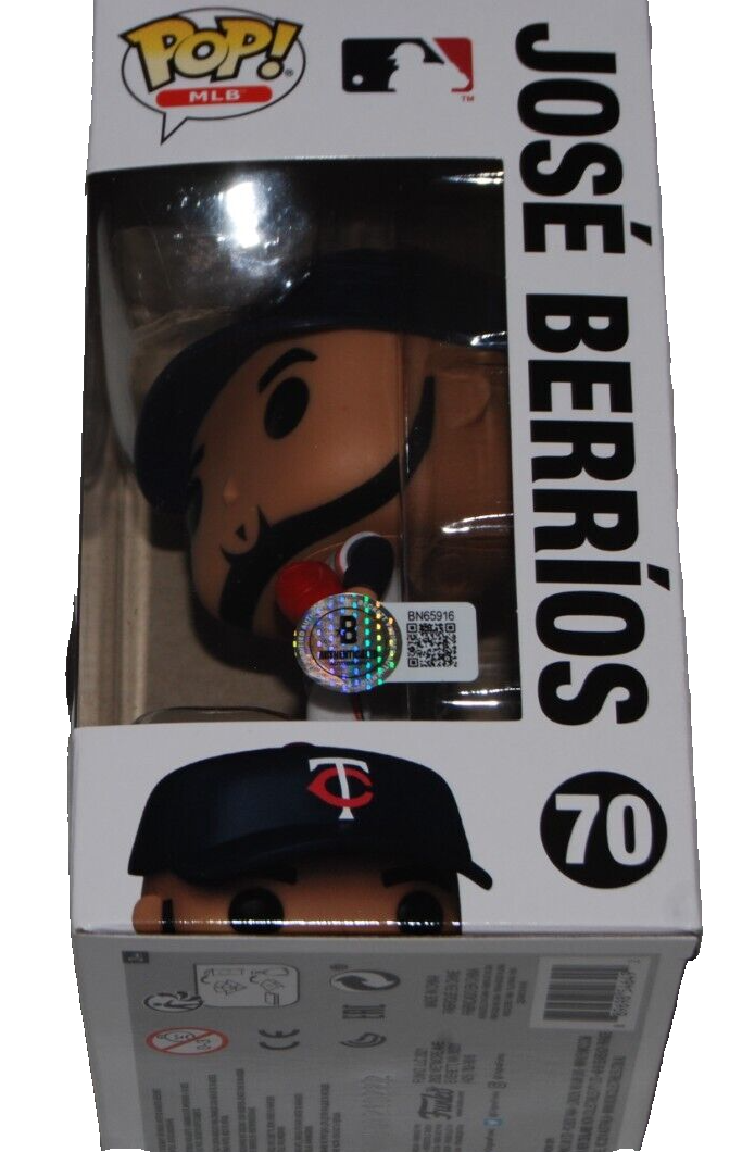 JOSE BERRIOS signed (MINNESOTA TWINS) MLB Funko pop #70 BECKETT BAS BN65916