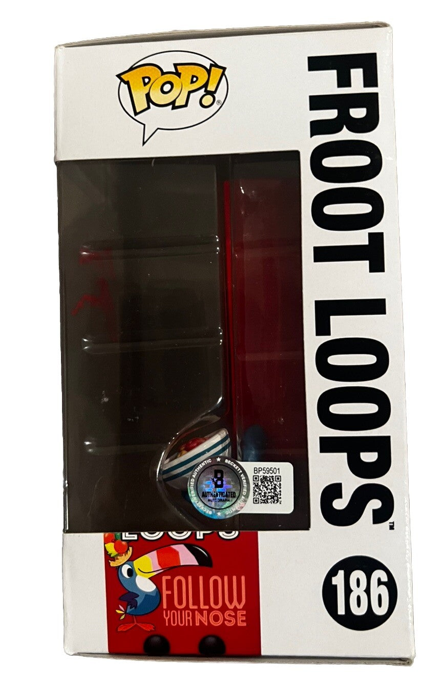 MAURICE LAMARCHE signed (FROOT LOOPS) Funko Pop #186 Beckett BAS BP59501