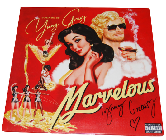 YUNG GRAVY signed (MARVELOUS HOT TUB) Vinyl Album Record LP BECKETT BK77985