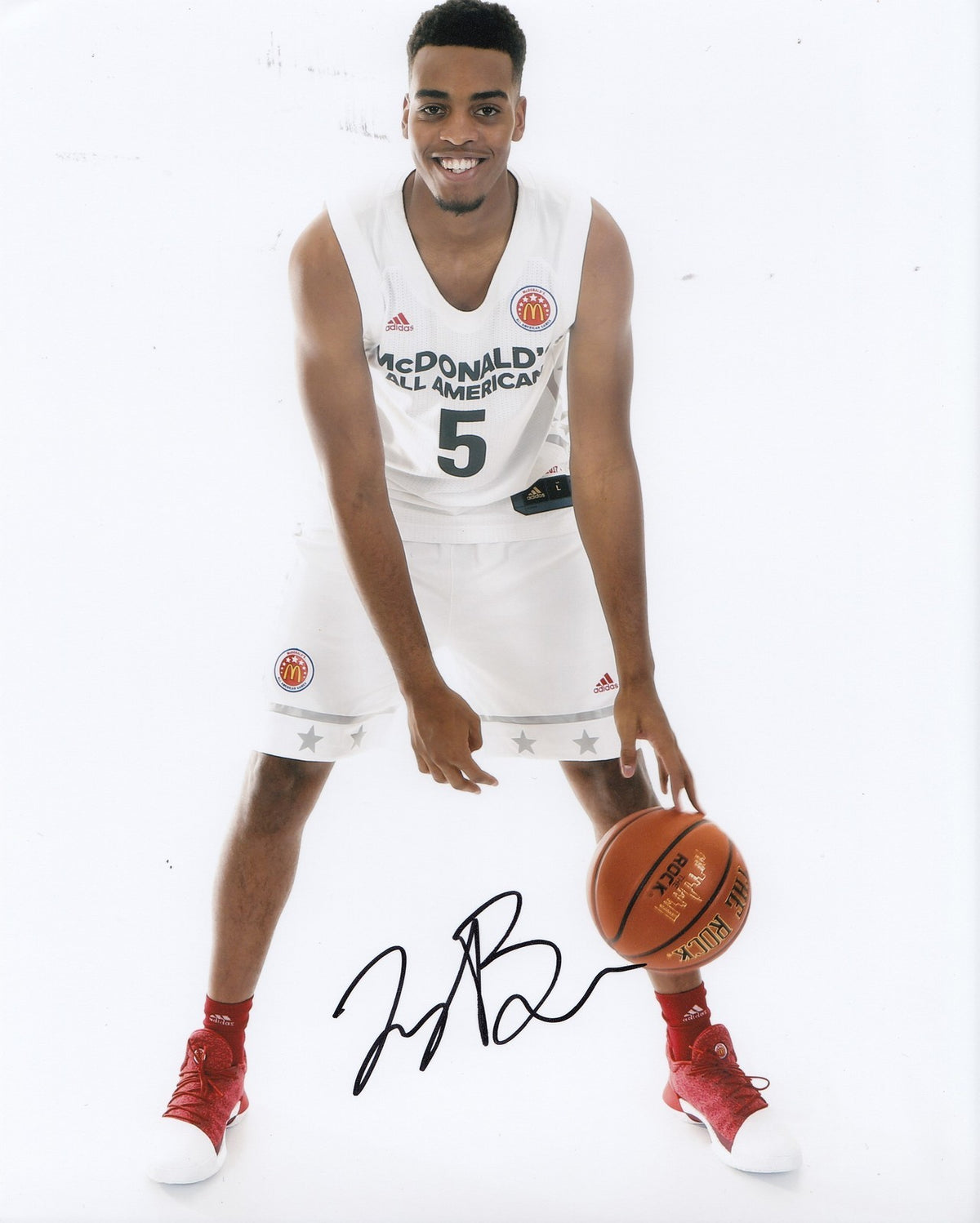 TROY BROWN signed (OREGON DUCKS) Basketball 8X10 photo *NBA DRAFT* W/COA #1