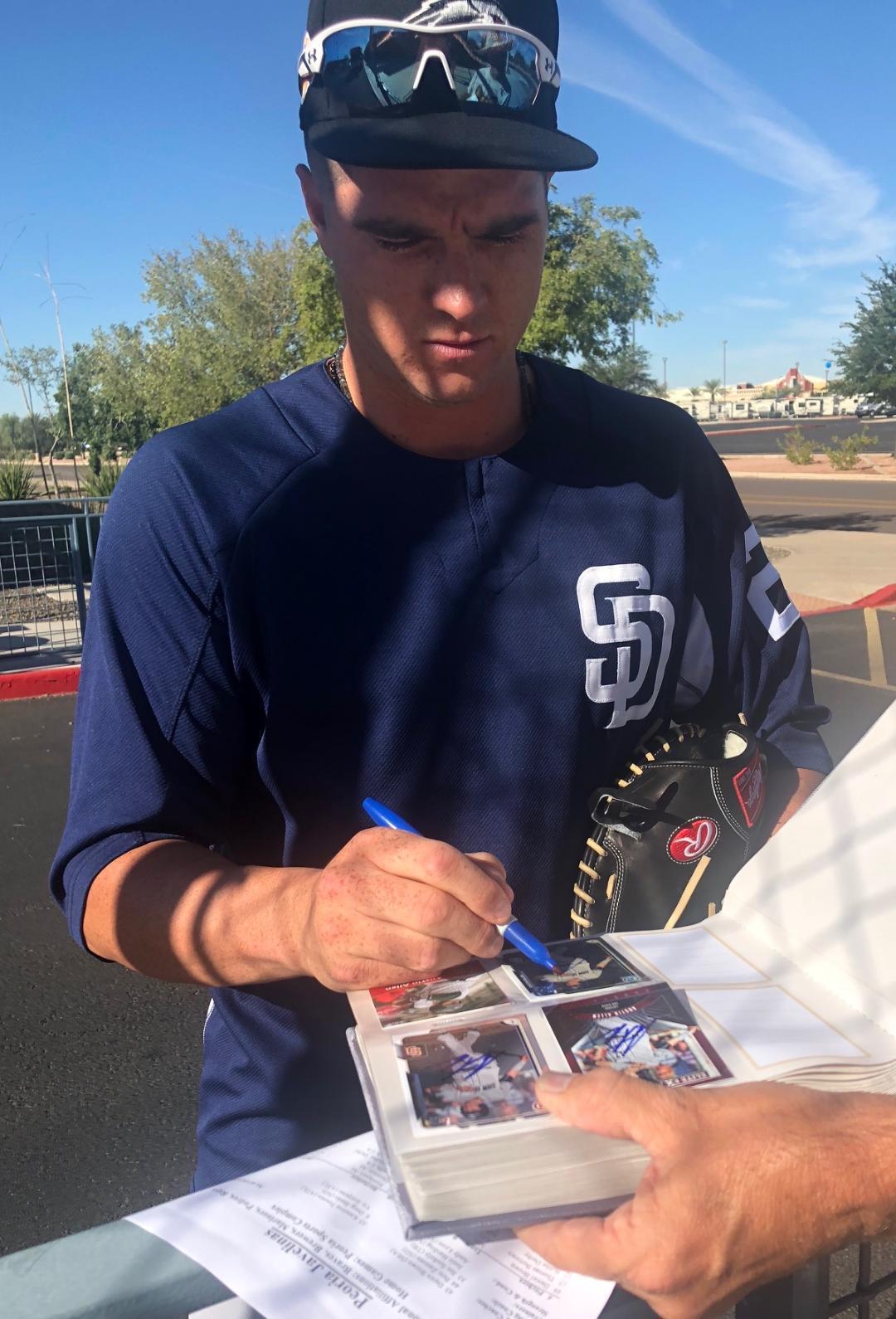 AUSTIN ALLEN signed OML Major League baseball (SAN DIEGO PADRES) *PROOF* W/COA