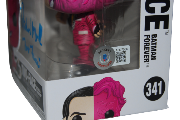 RICHARD MOLL signed (BATMAN) TWO-FACE #341 Funko Pop BECKETT BAS AD27056