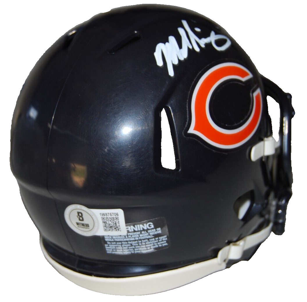 MIKE SINGLETARY signed (CHICAGO BEARS) mini football helmet BECKETT 1W875706