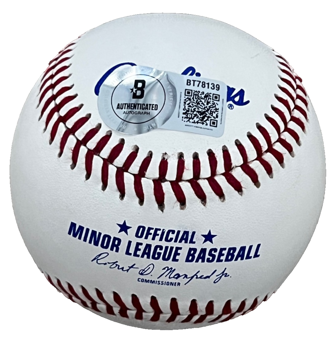 CHRIS WIDGER signed (CHICAGO WHITE SOX) Minor League baseball BECKETT BT78139