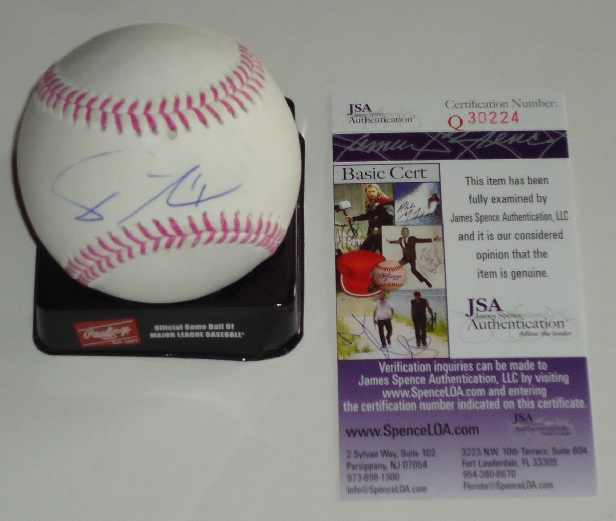 Yu Darvish signed OML Mothers Day baseball (CHICAGO CUBS) JSA AuthentiC Q30224