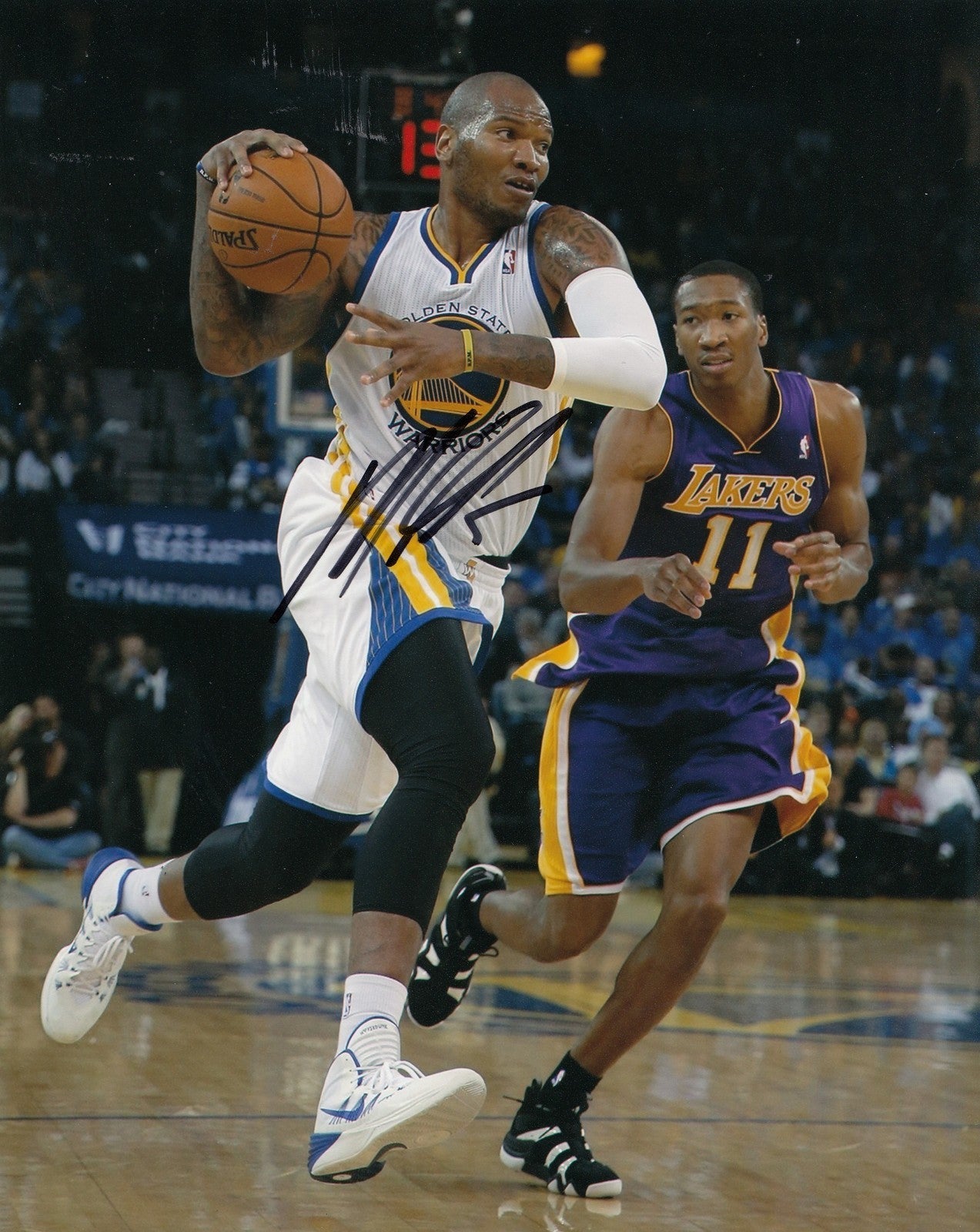 MARREESE SPEIGHTS signed *GOLDEN STATE WARRIORS* basketball 8X10 photo W/COA