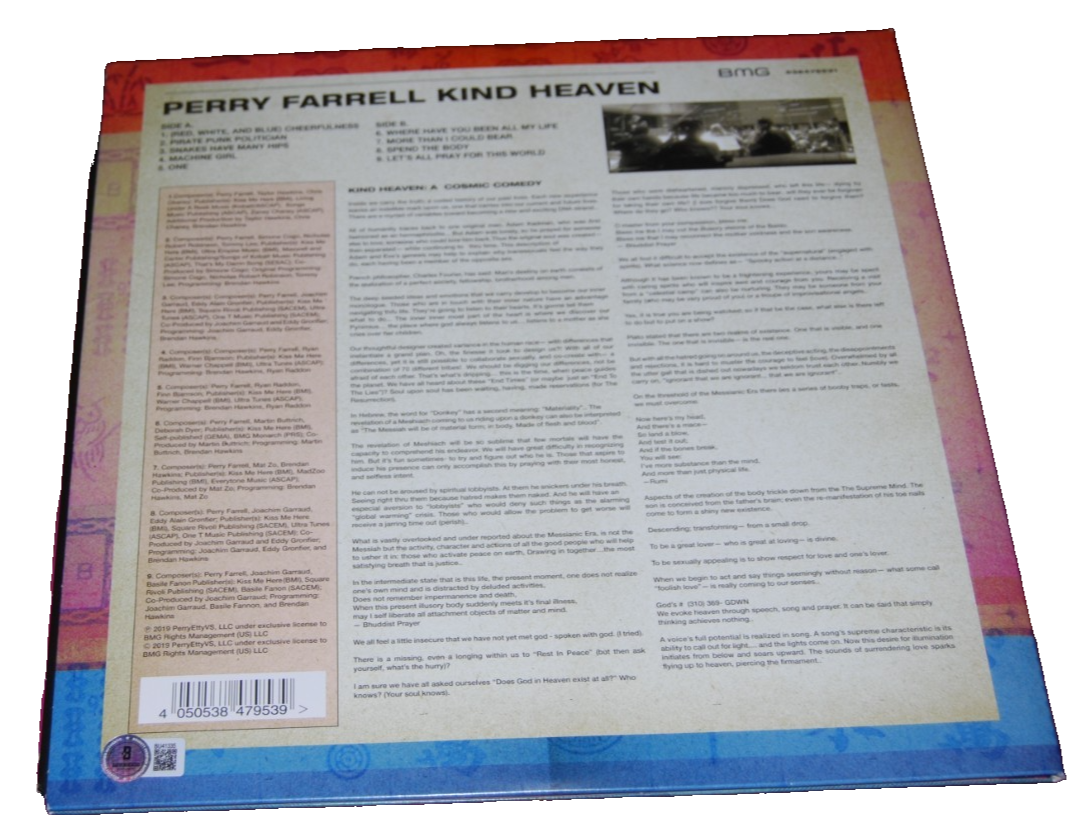 PERRY FARRELL signed (KIND HEAVEN) Vinyl Album Record LP BECKETT BU41335