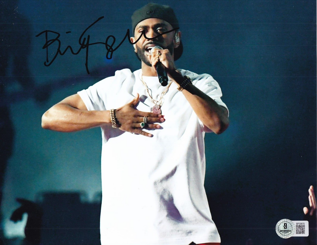 BIG SEAN signed (DOUBLE OR NOTHING) Detroit Music 8X10 photo BECKETT BP30870