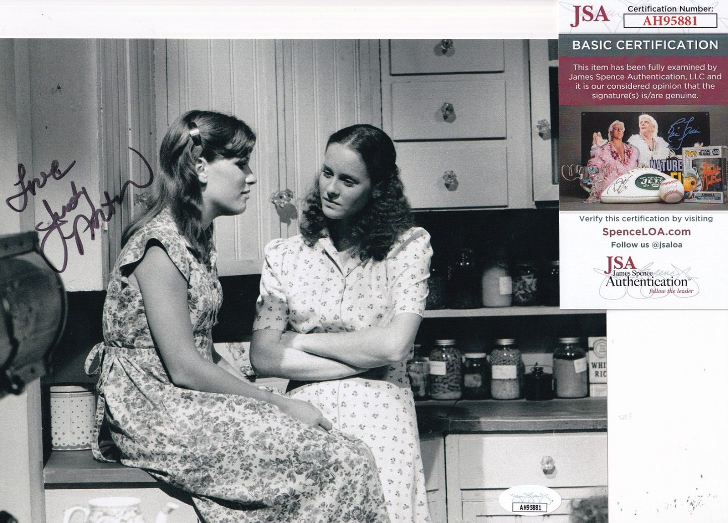 JUDY NORTON signed (THE WALTONS) Mary Ellen Actress 8X10 photo JSA COA AH95881