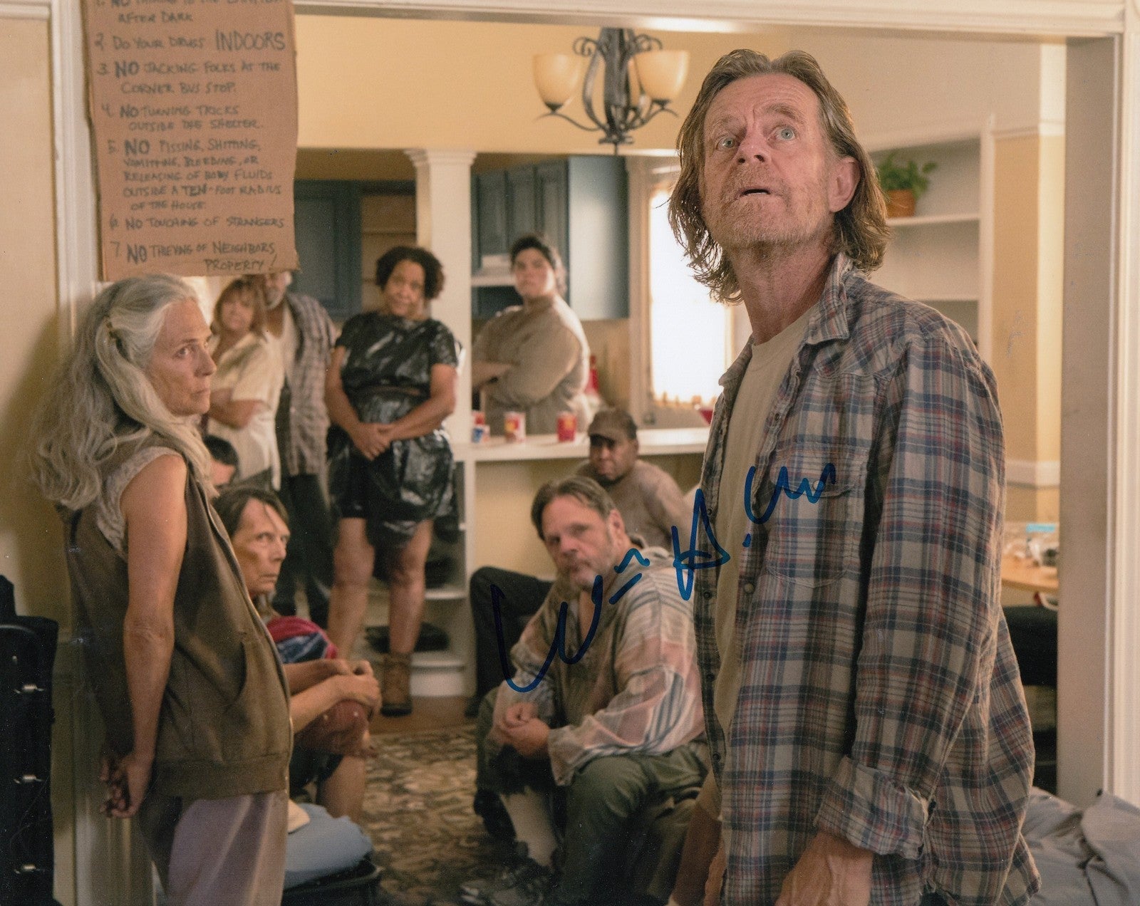 WILLIAM H MACY signed *SHAMELESS* 8X10 photo FRANK GALAGHER (PROOF) W/COA #7