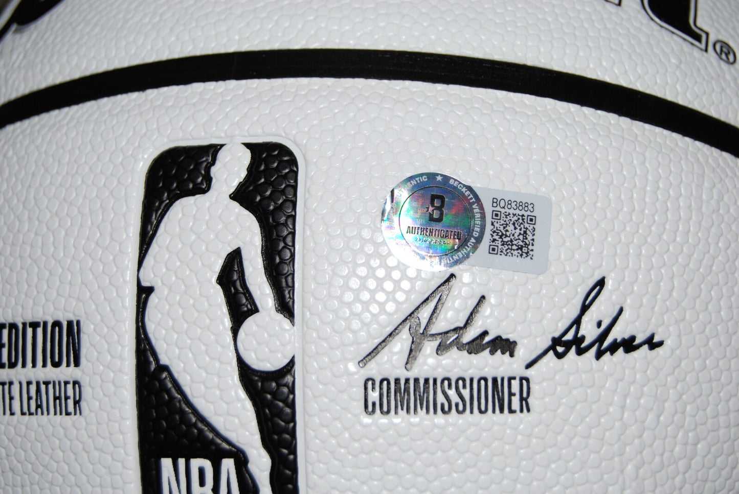 ASA NEWELL signed Wilson NBA basketball (GEORGIA BULLDOGS) 2025 DRAFT BECKETT