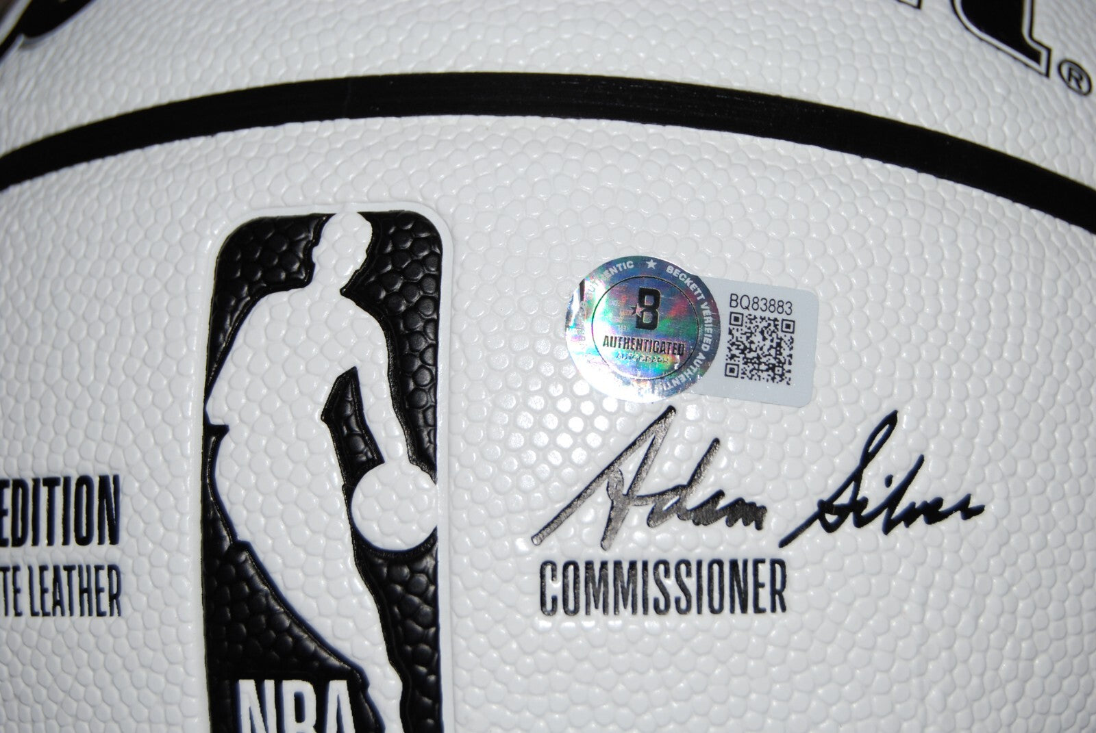 ASA NEWELL signed Wilson NBA basketball (GEORGIA BULLDOGS) 2025 DRAFT BECKETT