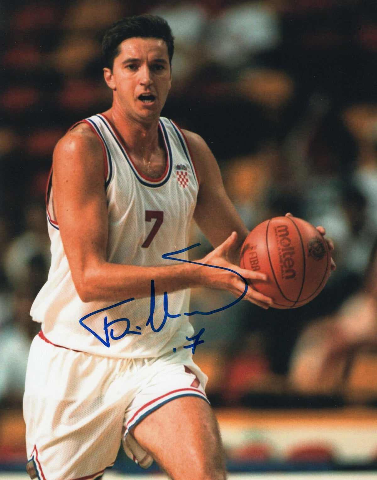 Toni Kukoc Chicago Bulls Basketball Signed 8x10 Photo The Last Dance NBA #1