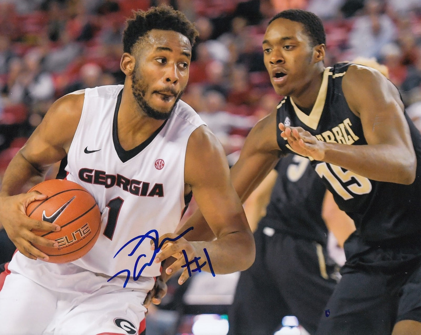 YANTE MATEN signed (GEORGIA BULLDOGS) Basketball 8X10 photo *NBA DRAFT* W/COA #3