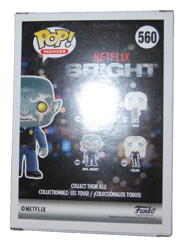JOEL EDGERTON signed (BRIGHT) Nick Jakoby #560 Funko Pop BECKETT BAS BY085890