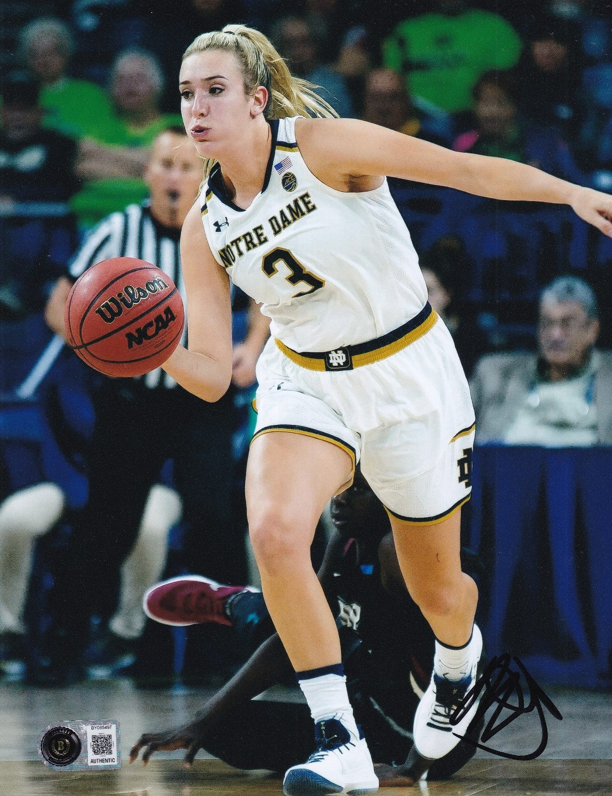 MARINA MABREY signed (NOTRE DAME) WNBA basketball 8x10 photo BECKETT BY085497