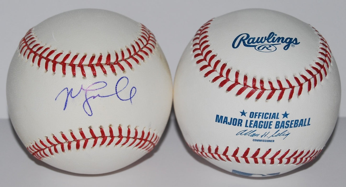MIKE LOWELL signed OML Official Major League BASEBALL (BOSTON RED SOX) W/COA