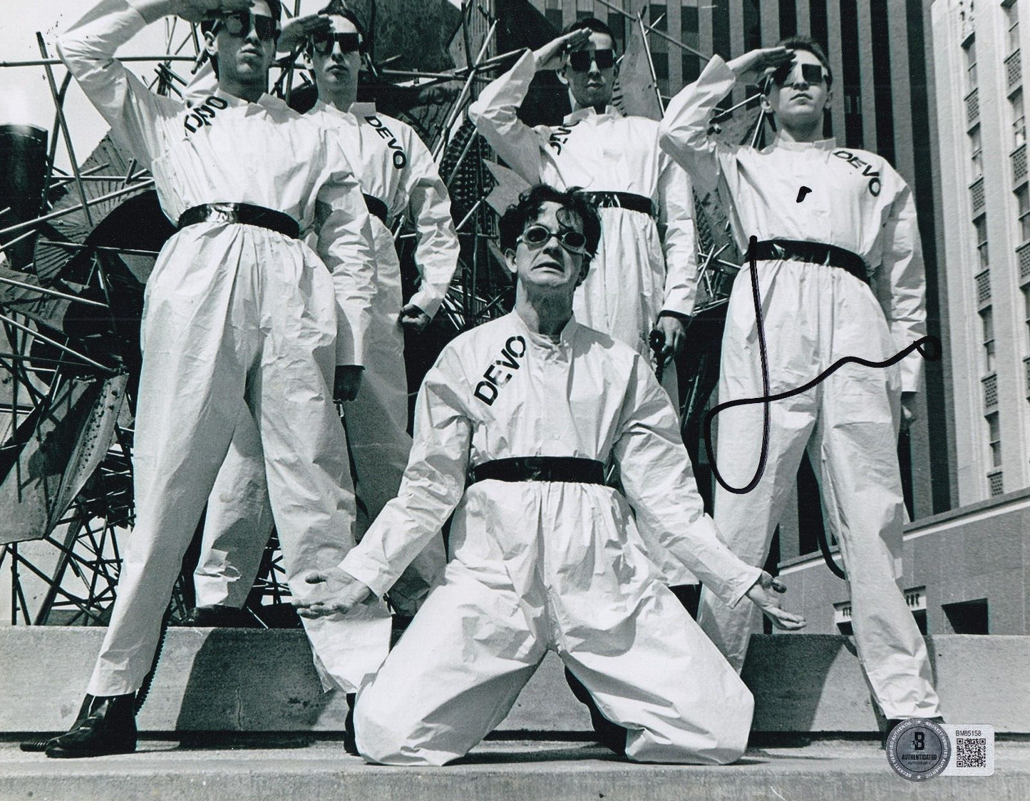 GERALD CASALE signed (DEVO) Music Whip It! autograph 8X10 photo BECKETT BM85158
