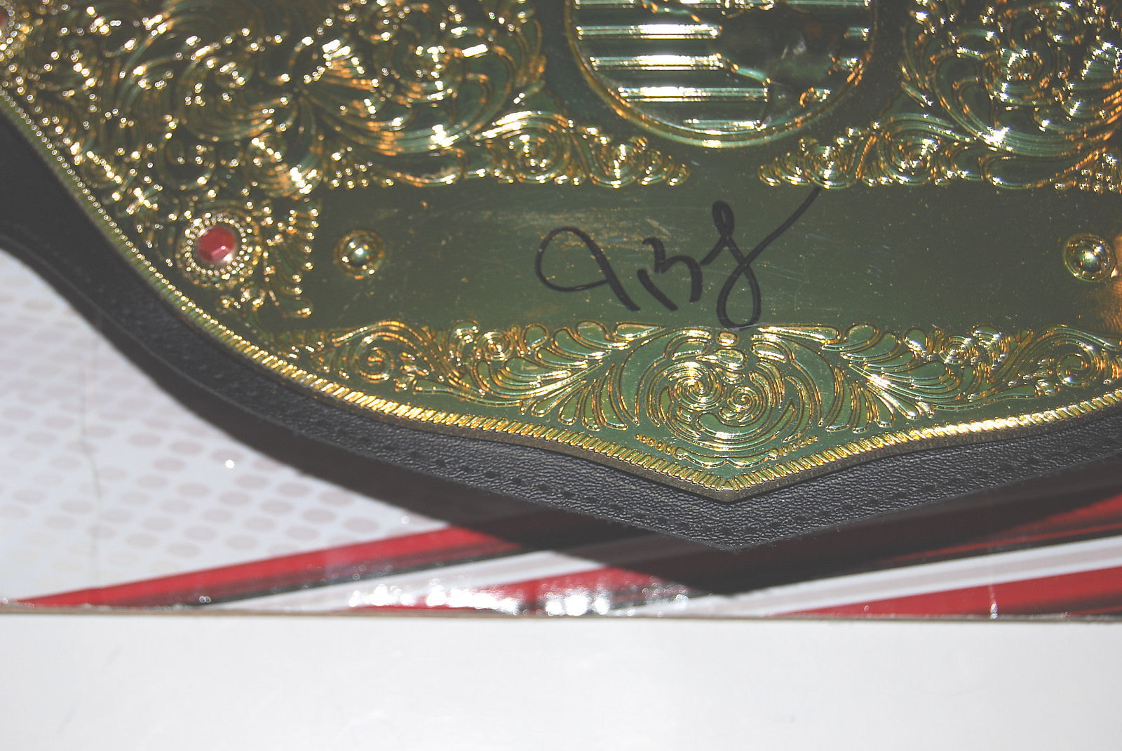 JBL JOHN LAYFIELD signed (WWE HEAVYWEIGHT) *WRESTLING* CHAMPIONSHIP BELT W/COA