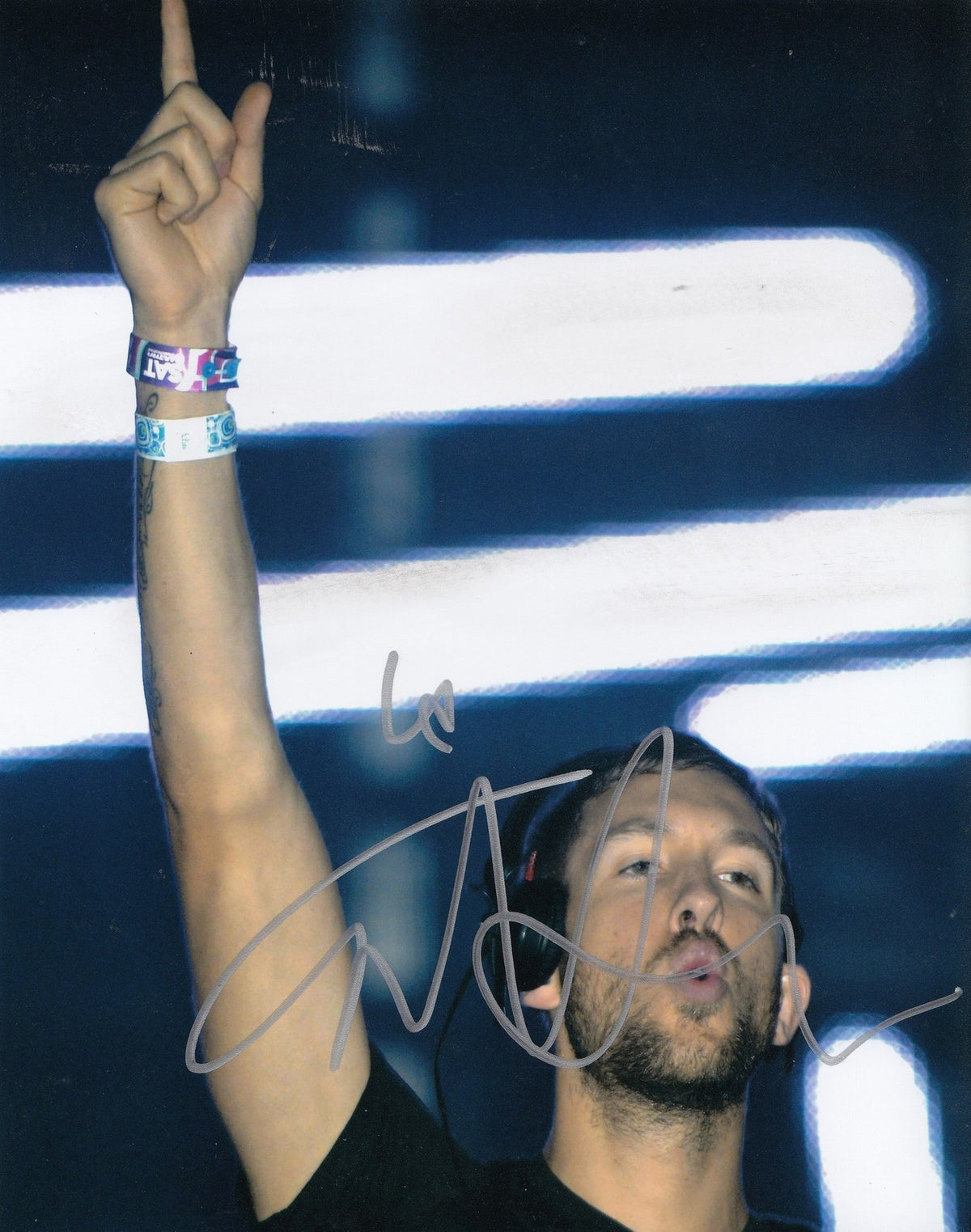 CALVIN HARRIS signed *MUSIC* "Feel So Close" DJ 8X10 photo ADAM WILES W/COA #1
