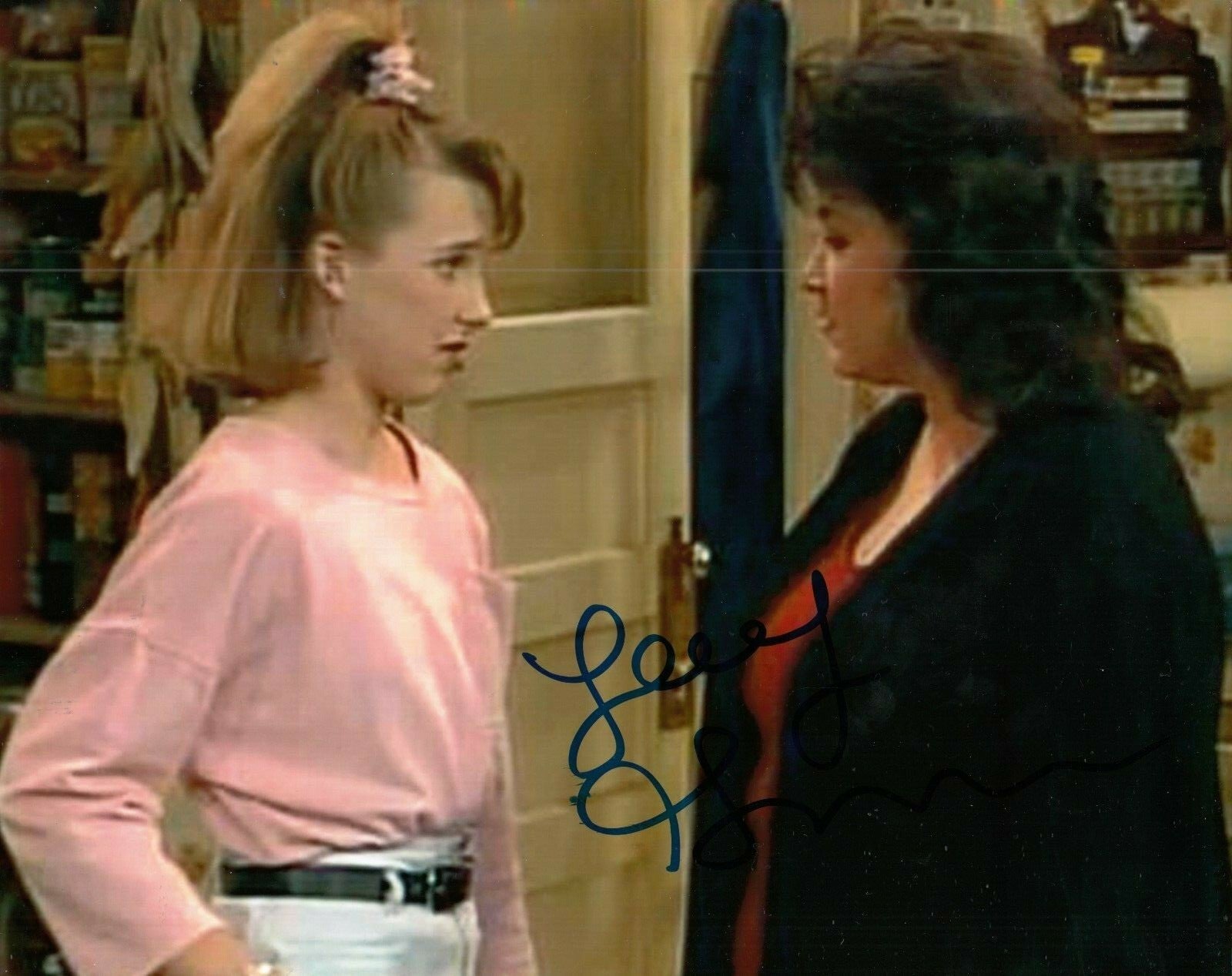 ALICIA GORANSON signed (ROSEANNE) TV Show 8X10 photo *Becky Conner* W/COA #2