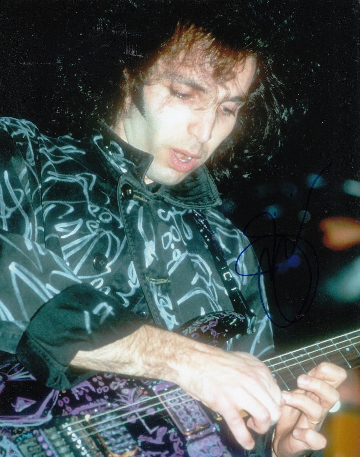 JOE SATRIANI signed (GUITARIST) 8X10 photo MUSICIAN W/COA *DEEP PURPLE* #2