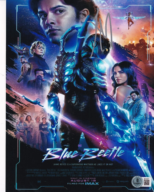 XOLO MARIDUENA signed (BLUE BEETLE) Movie 8X10 photo BECKETT BAS BV13217