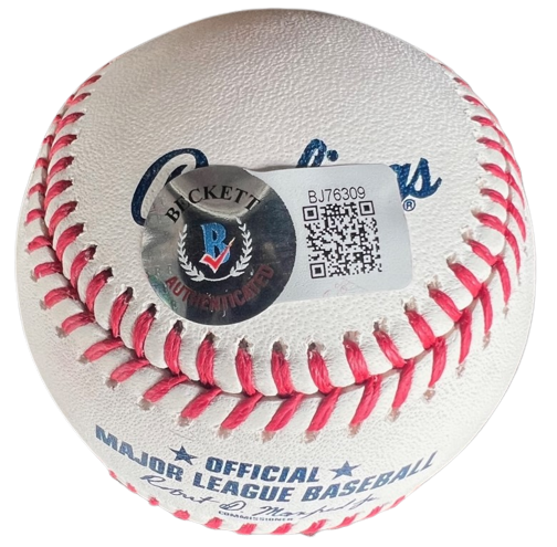 DICK PEREZ signed (DIAMOND KINGS) Artist OML baseball BECKETT BAS BJ76309