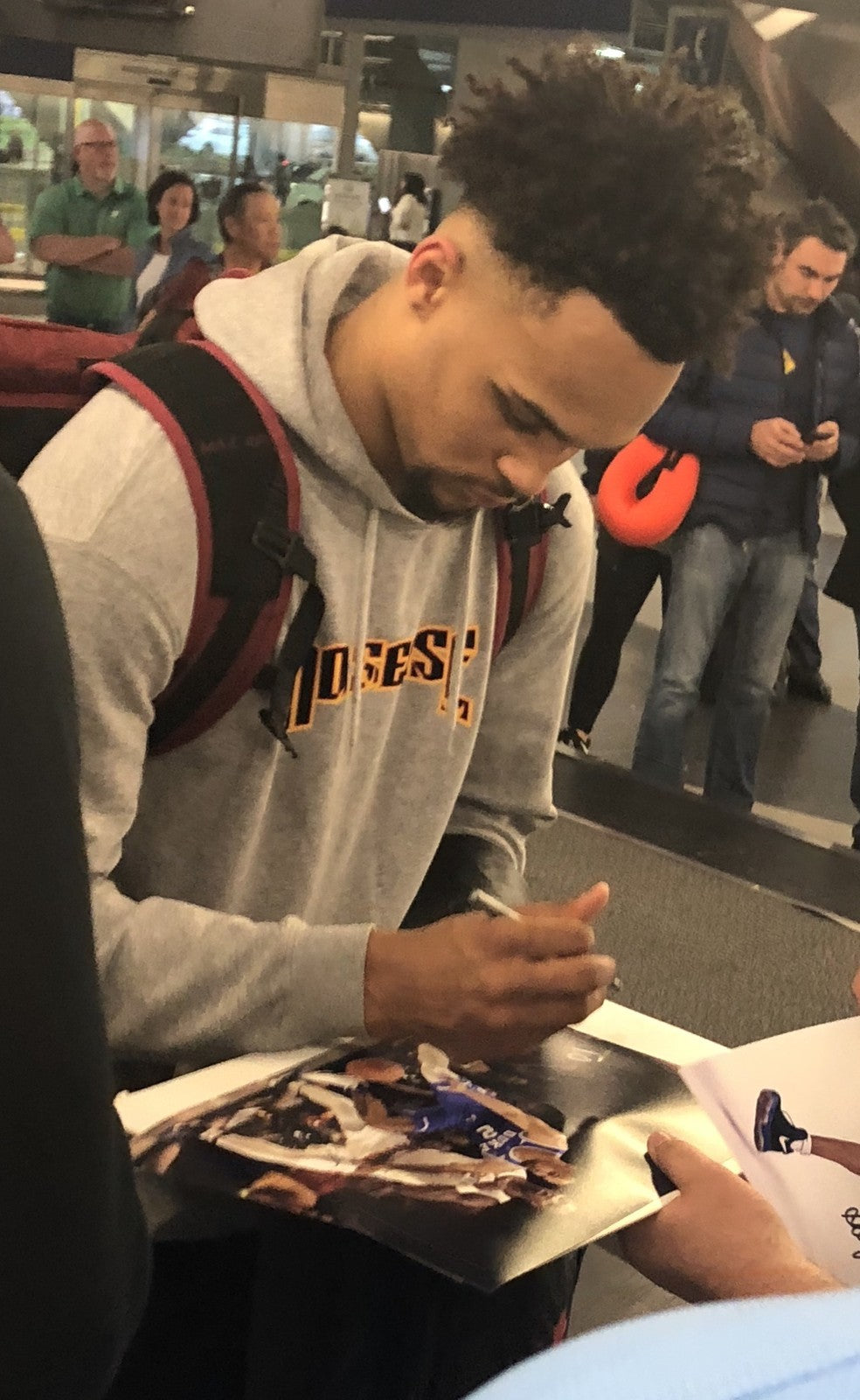 GARY TRENT JR signed (DUKE BLUE DEVILS) basketball 8X10 *PROOF* photo W/COA #2