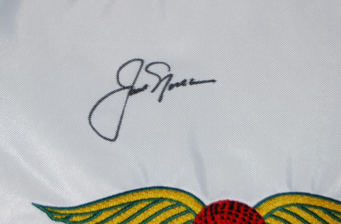 JACK NICKLAUS signed (BALTUSROL) 1967 US OPEN Golf pin flag BECKETT AE38953
