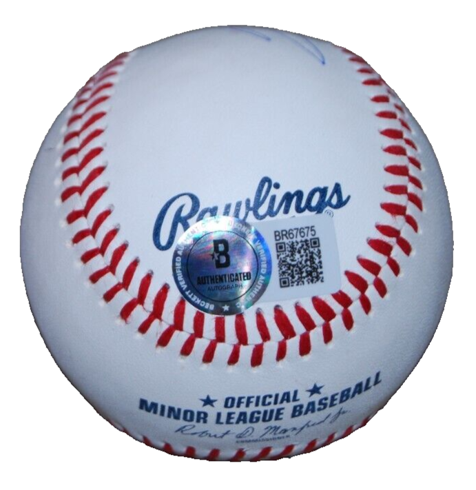 MATT SHAW signed (CHICAGO CUBS) Minor League ML baseball BECKETT BAS BR67675