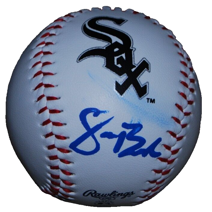 SEAN BURKE signed (CHICAGO WHITE SOX) MLB logo baseball BECKETT BR63151