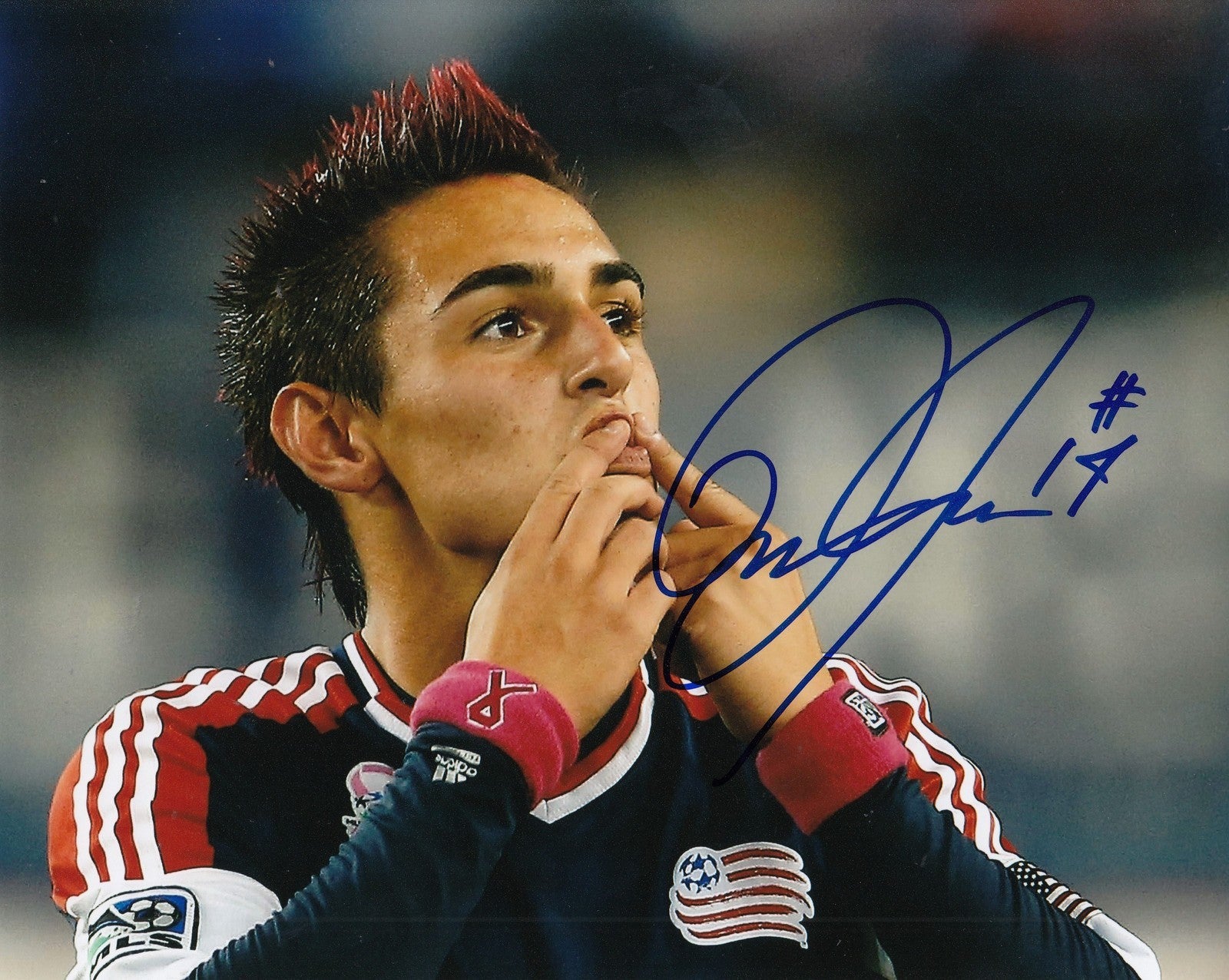 DIEGO FAGUNDEZ signed (NEW ENGLAND REVOULTION) MLS SOCCER 8X10 photo W/COA #1