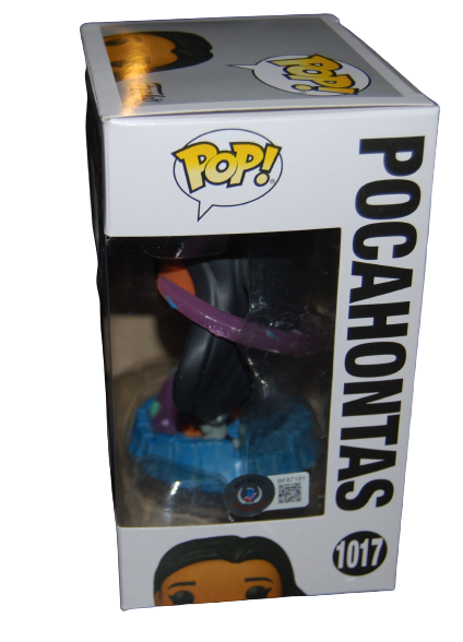 IRENE BEDARD signed (DISNEY PRINCESS) POCAHONTAS Funko Pop #1017 BECKETT BF87191