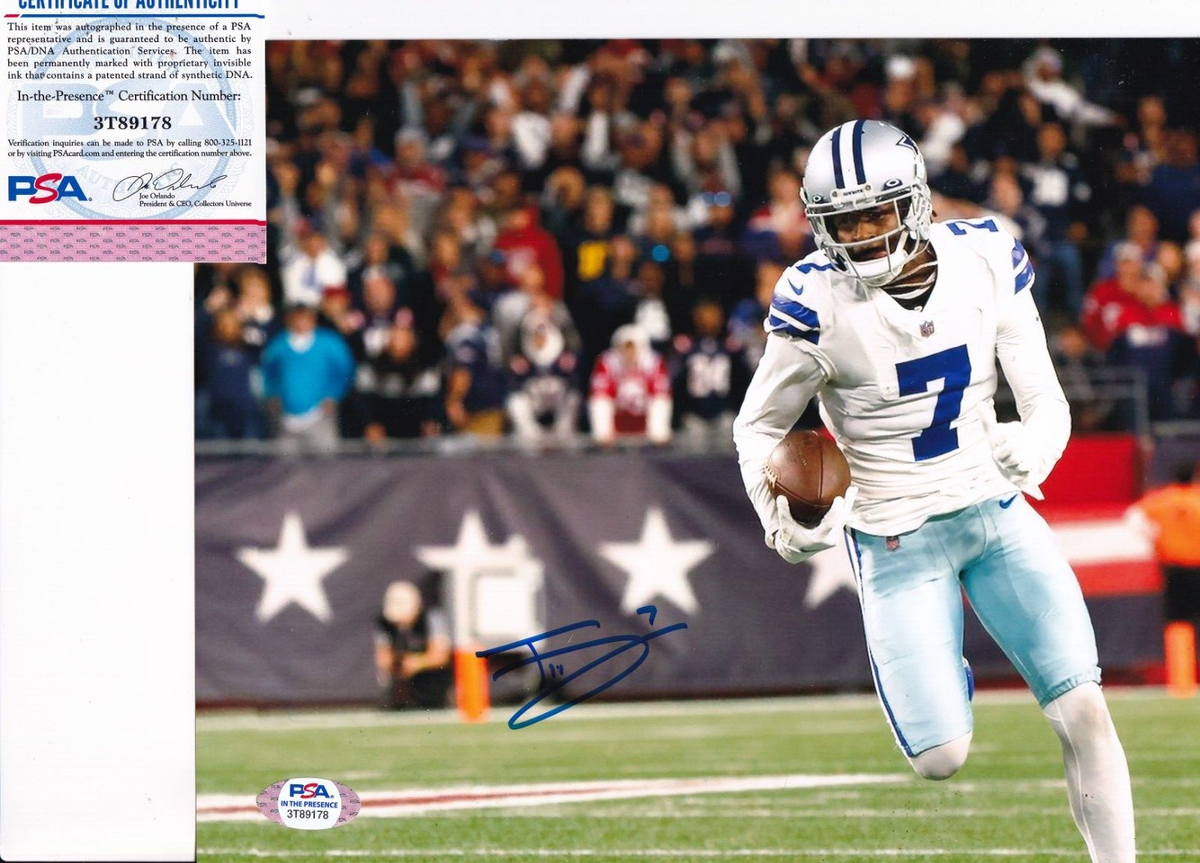 TREVON DIGGS signed (DALLAS COWBOYS) Football 8X10 photo PSA/DNA COA 3T89178