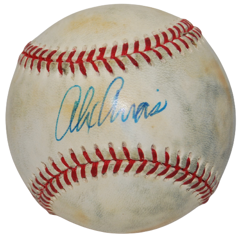 ALEX ARIAS signed NL baseball (CHICAGO CUBS) Marlins Phillies Yankees W/COA