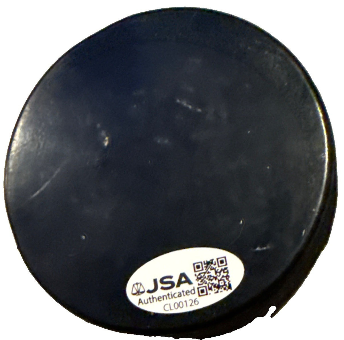 LANE HUTSON signed (MONTREAL CANADIENS) souvenir hockey puck JSA COA CL00126