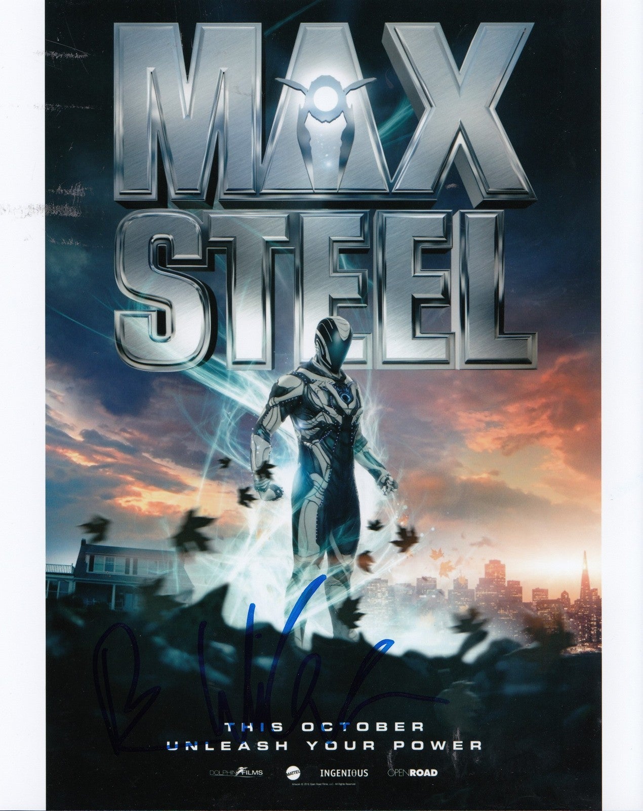 BEN WINCHELL signed *MAX STEEL* Max McGrath movie 8X10 PHOTO W/COA #1