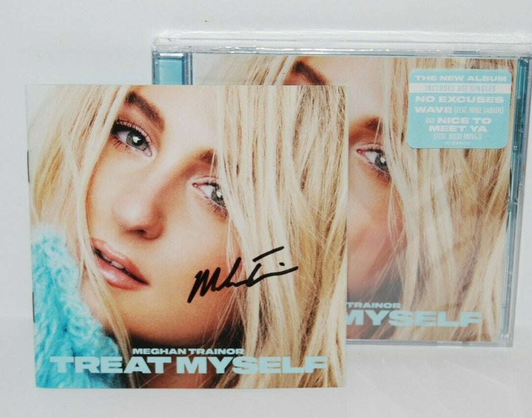 MEGHAN TRAINOR signed (TREAT MYSELF) autograped CD cover WITH NEW SEALED CD! #2