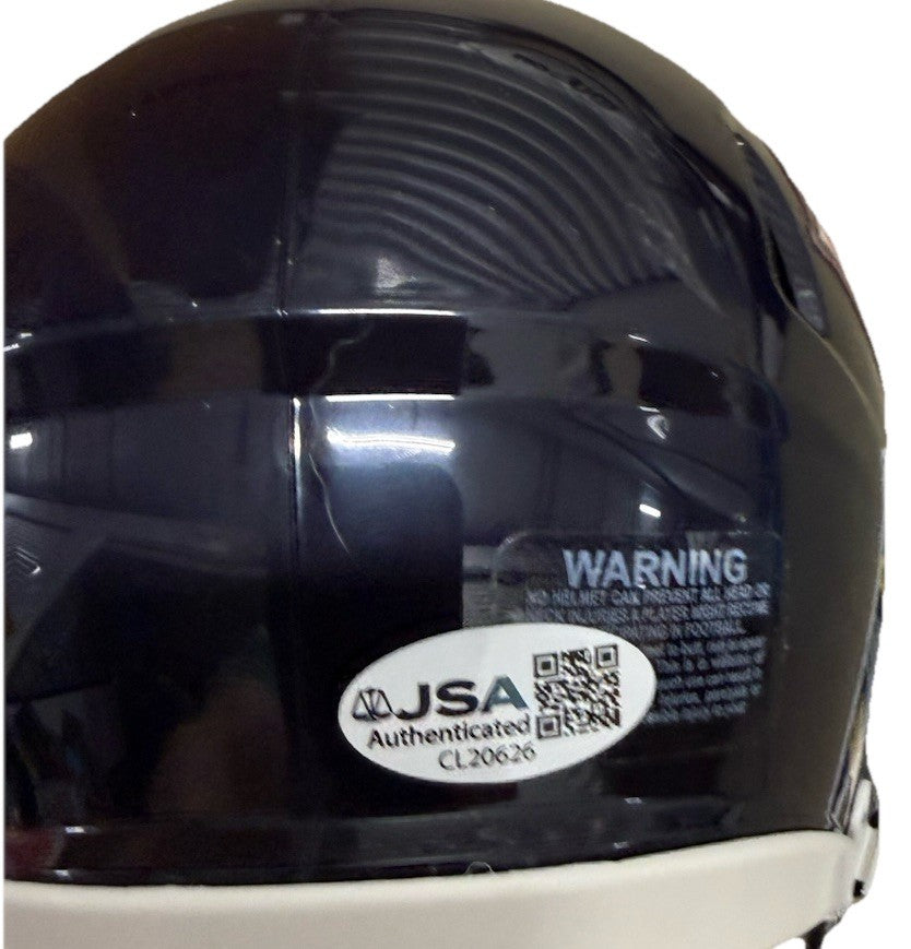 DJ D.J MOORE signed (CHICAGO BEARS) 🐻 mini football helmet JSA COA CL20626
