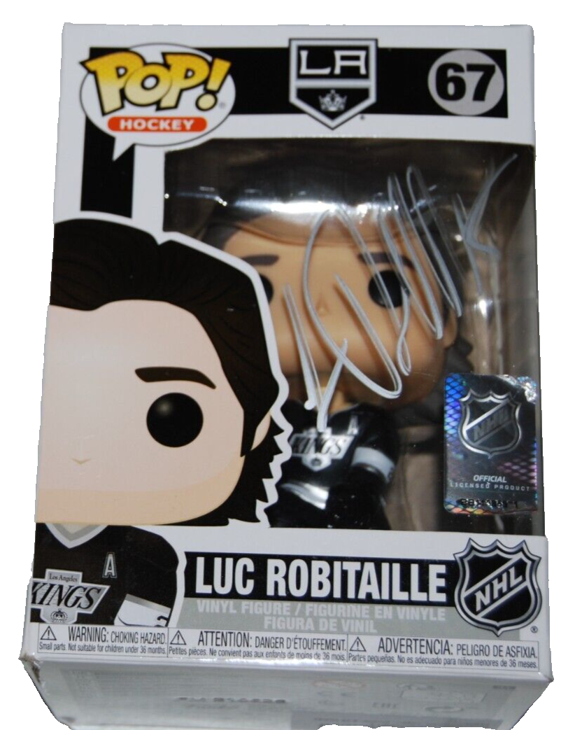 LUC ROBITAILLE signed (LOS ANGELES KINGS) Hockey #67 Funko Pop BECKETT BM39123