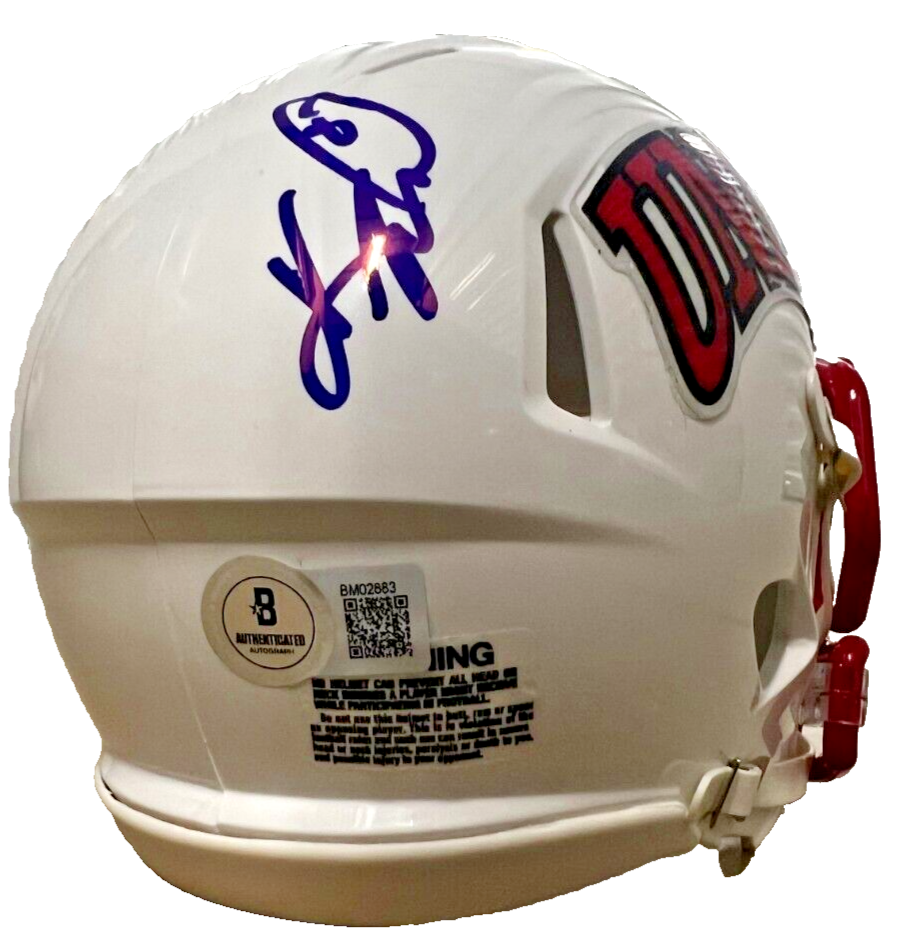 KEENAN MCCARDELL signed (UNLV RUNNIN REBELS mini football helmet BECKETT BM02883