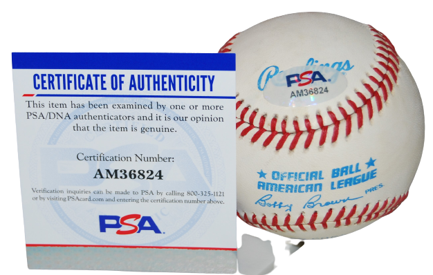REGGIE JACKSON signed (NEW YORK YANKEES) OAL BASEBALL PSA/DNA AM36824
