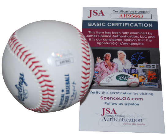 THAD WARD signed (WASHINGTON NATIONALS) Prospect OML baseball JSA COA AH95663