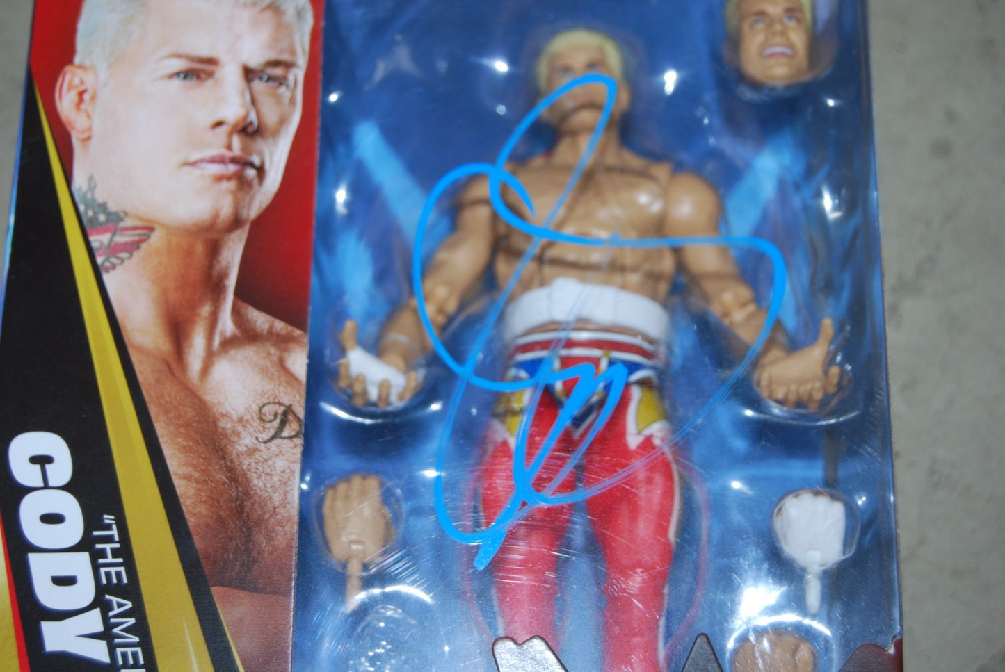 CODY RHODES signed WWE Wrestling Elite Action Figure BECKETT BAS BW54014