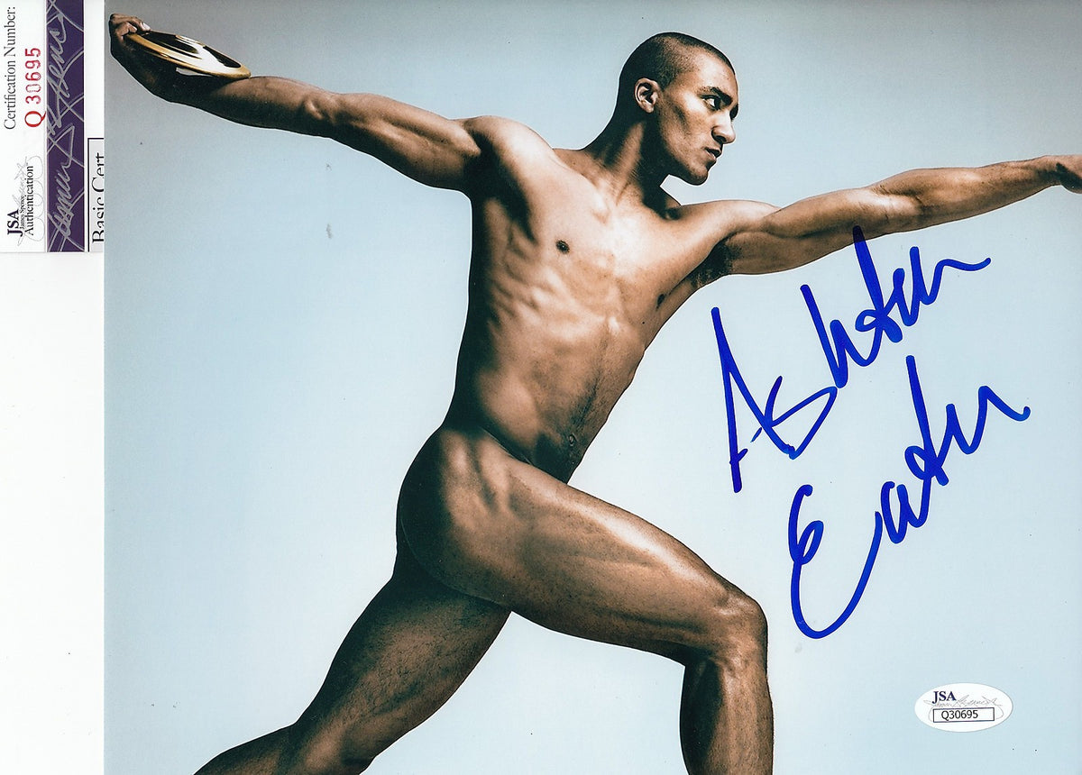 Ashton Eaton signed Olympics Decathlon RIO 8x10 photo JSA Authenticated Q30695