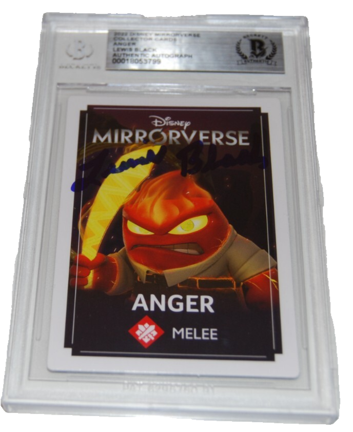 LEWIS BLACK signed 2002 Disney Mirrorverse ANGER card BECKETT 00018053799