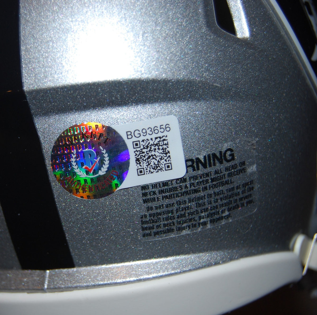 DARREN WALLER signed (LAS VEGAS RAIDERS) mini football helmet BECKETT BG93656