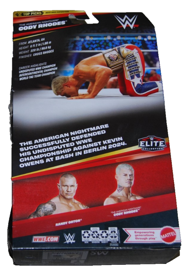 CODY RHODES signed WWE Wrestling Elite Action Figure BECKETT BAS BW54014