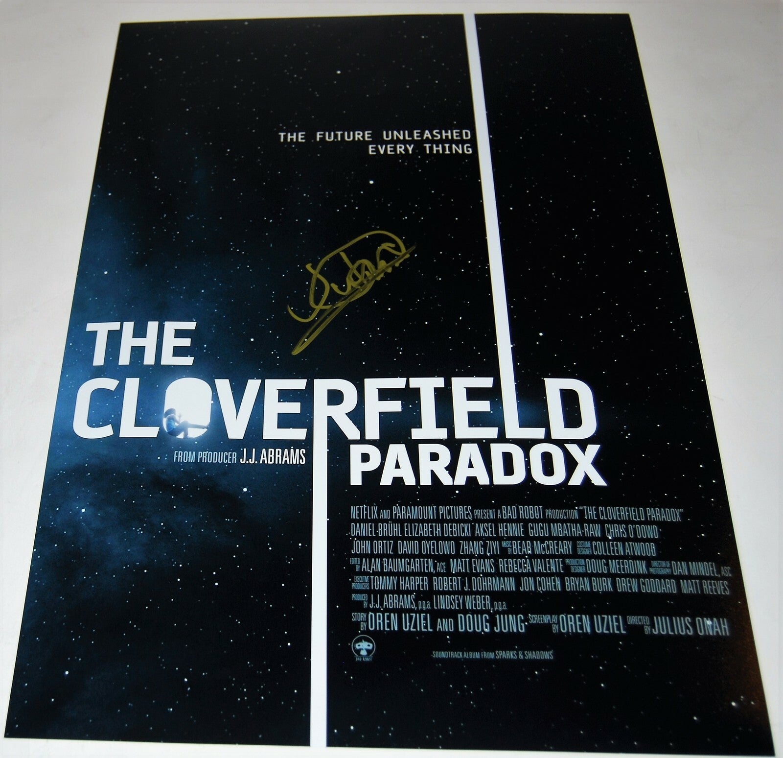 JULIUS ONAH signed (THE CLOVERFIELD PARADOX) 12X18 movie photo *DIRECTOR* W/COA
